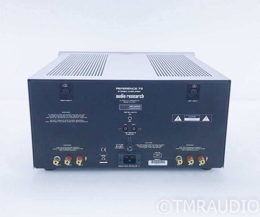 Audio Research Reference 75 SE Stereo Tube Power Amplifier; REF 75SE