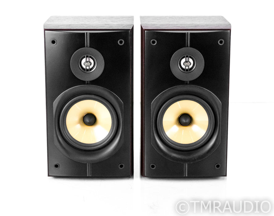 PSB Image B5 Bookshelf Speakers; Dark Cherry Pair