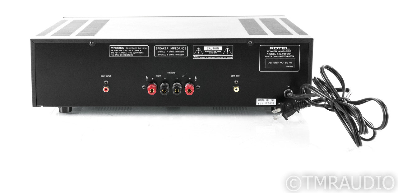 Rotel RB981 Stereo Power Amplifier; RB-981