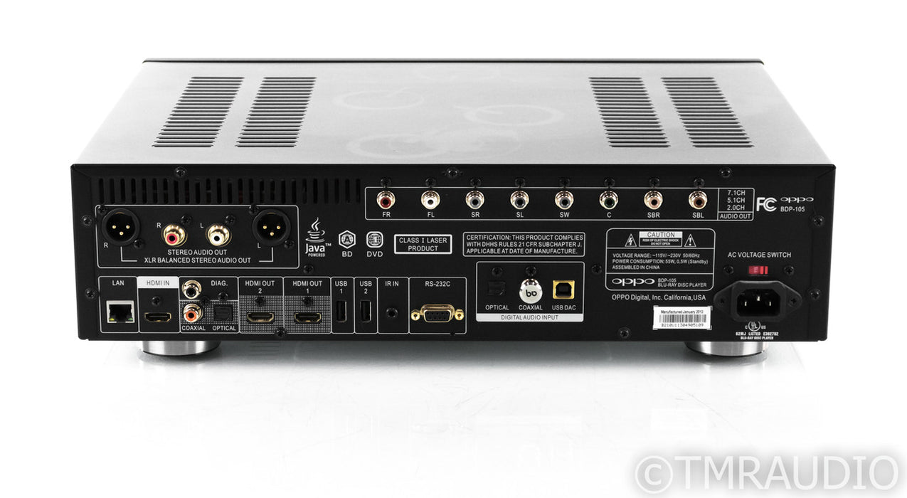 Oppo BDP-105 Universal Blu-Ray Player; BDP105; Remote