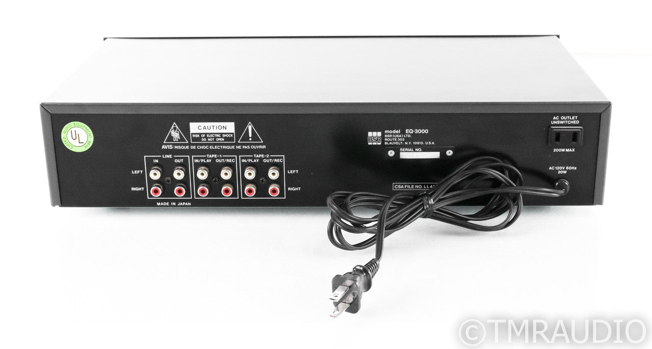 BSR EQ-3000 Stereo Equalizer / Spectrum Analyzer; EQ3000; 10-Band
