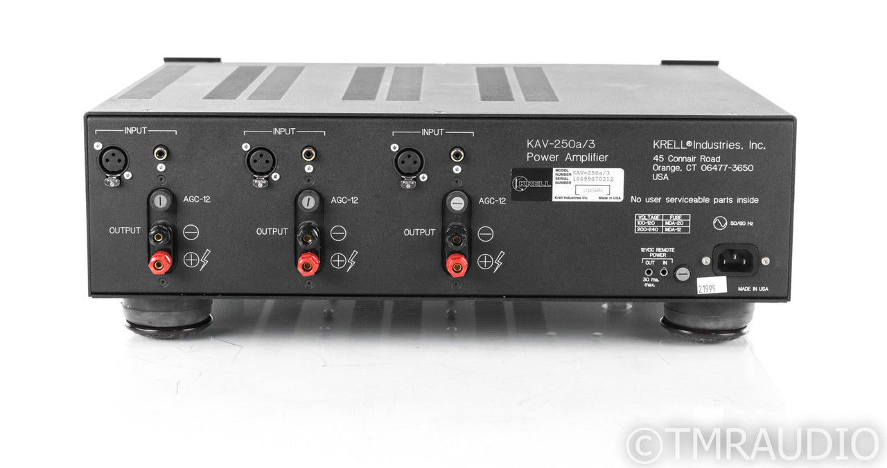 Krell KAV-250a/3 3 Channel Power Amplifier; KAV250A3