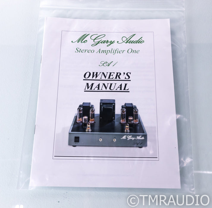McGary Audio SA1 Stereo Tube Power Amplifier