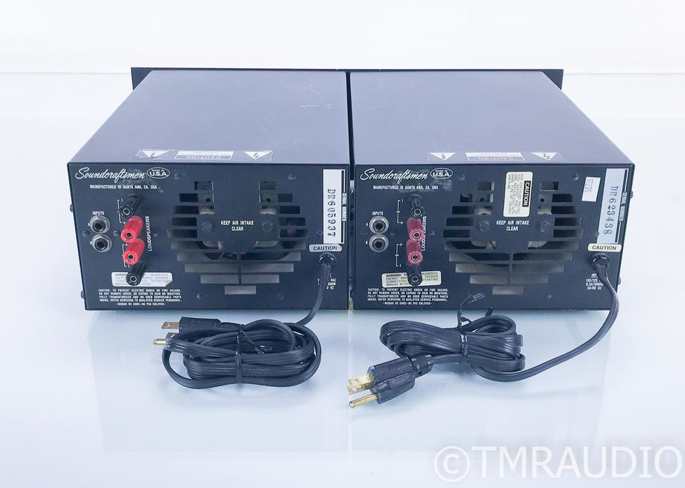 Soundcraftsmen Model PM860 Vintage Dual Mono Power Amplifier; PM-860; Twin Case