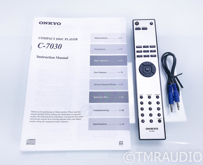 Onkyo C-7030 CD Player; C7030; Remote (2/2)