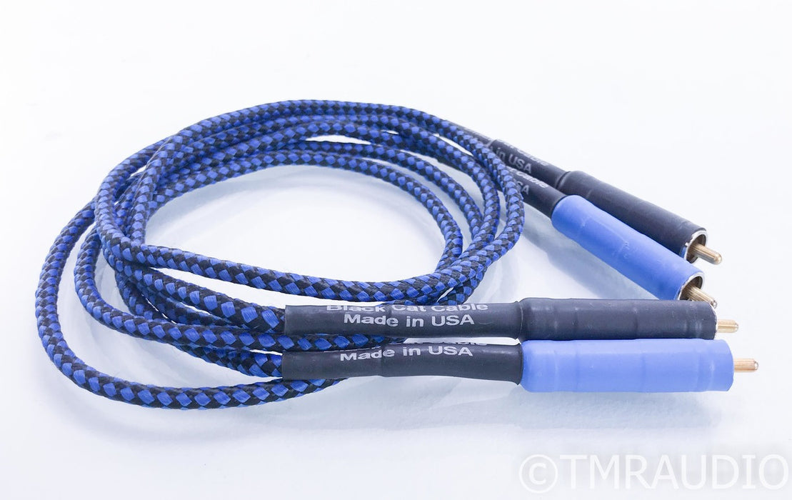 Black Cat RCA Cables; 1m Pair Interconnects