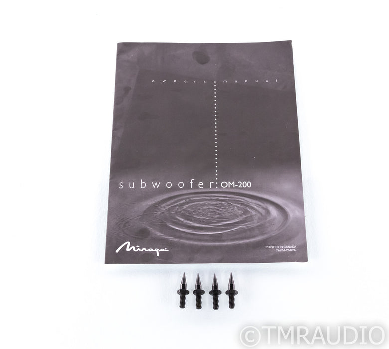 Mirage OM-200 Dual 8" Powered Subwoofer; Black; OM200 (1/4)