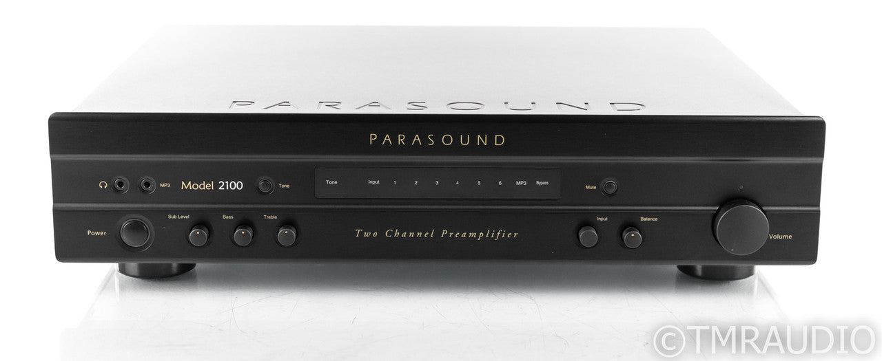 Parasound Model 2100 Stereo Preamplifier; Remote; MC/MM Phono