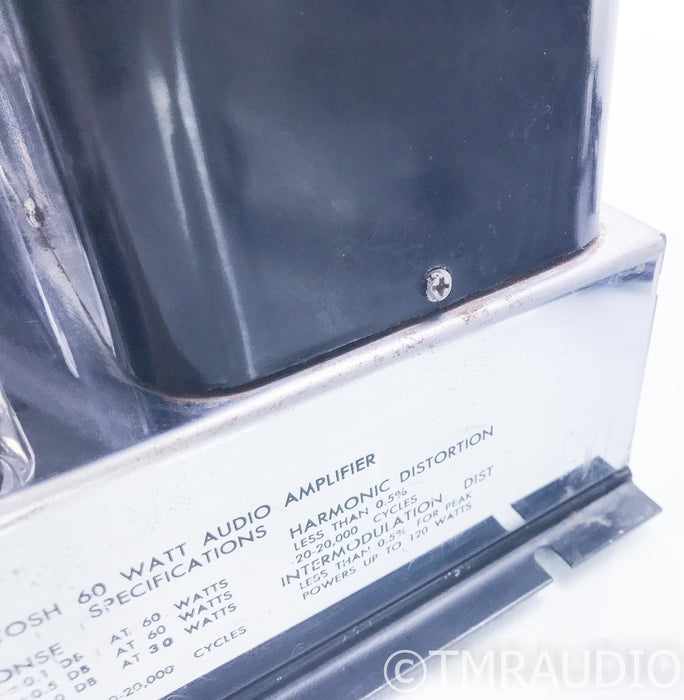 McIntosh MC60 Mono Tube Power Amplifier