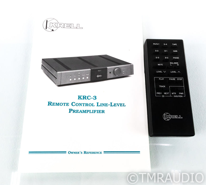 Krell KRC-3 Stereo Preamplifier; KRC3; Remote