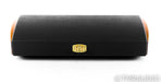 Sonus Faber Domus Center Channel Speaker; Black Leather & Teak