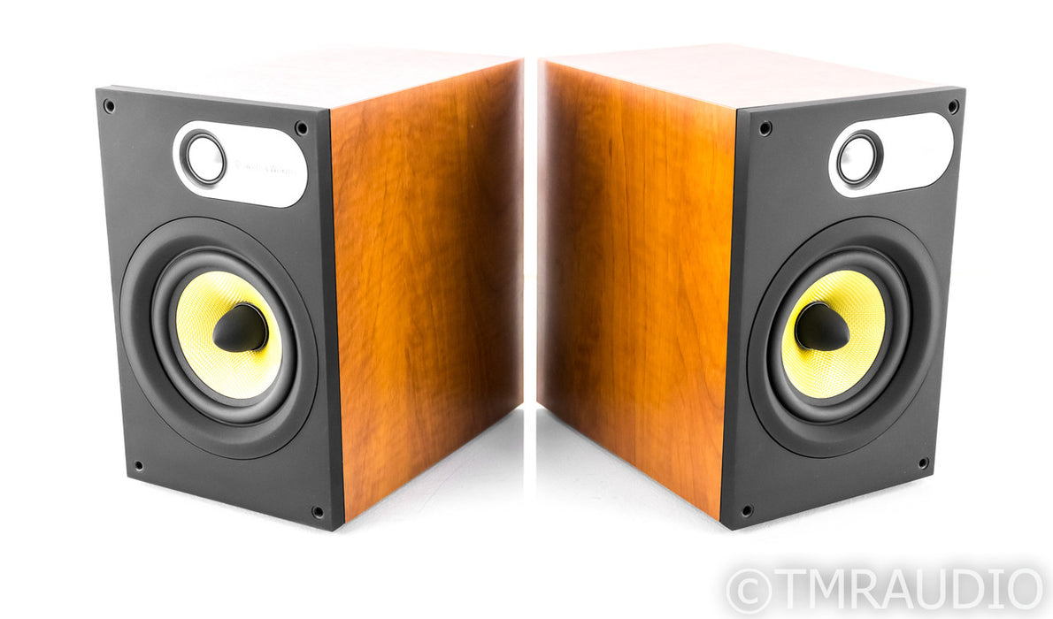 B&W 686 Bookshelf Speakers; Red Cherry Pair