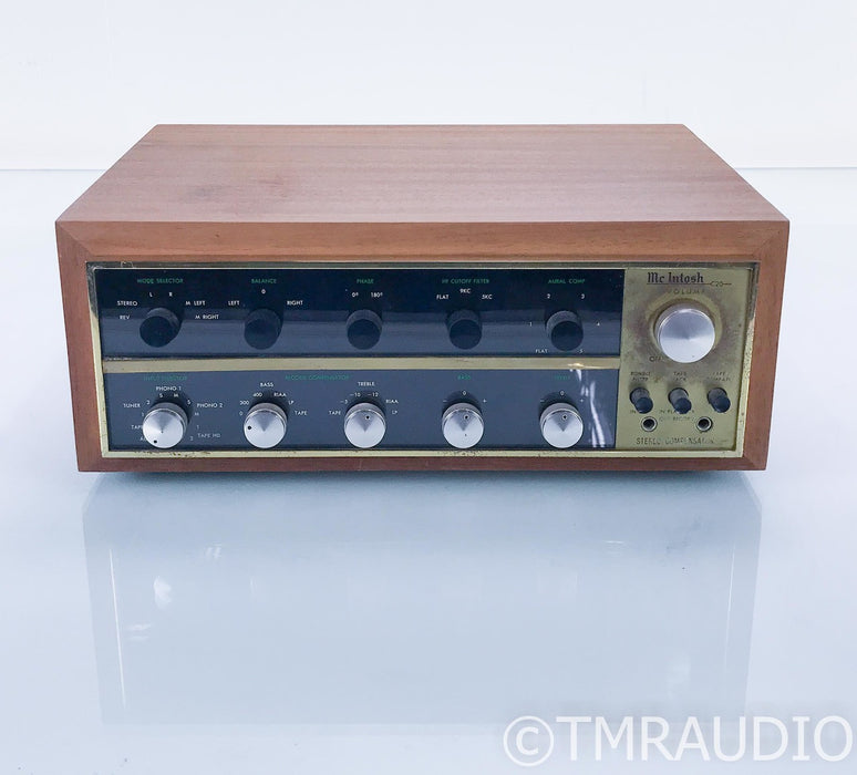 McIntosh C20 Vintage Tube Stereo Preamplifier; C-20 w/ Walnut Cabinet