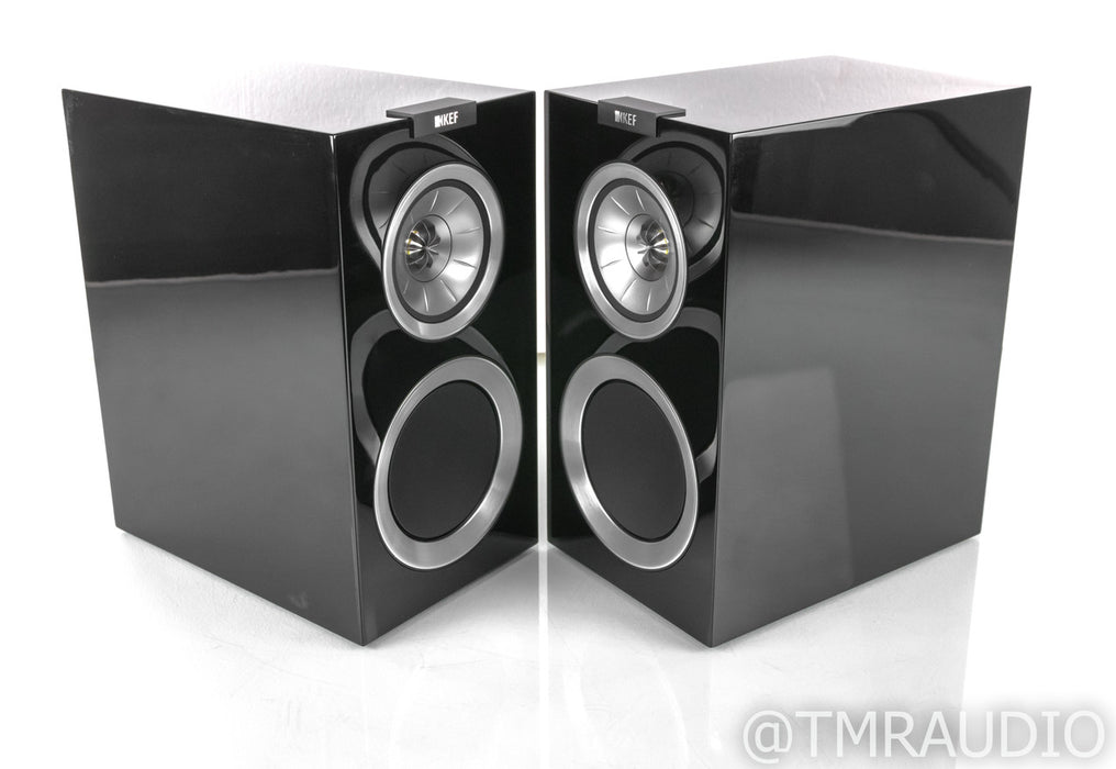 KEF R300 Bookshelf Speakers; Black Pair; R-300