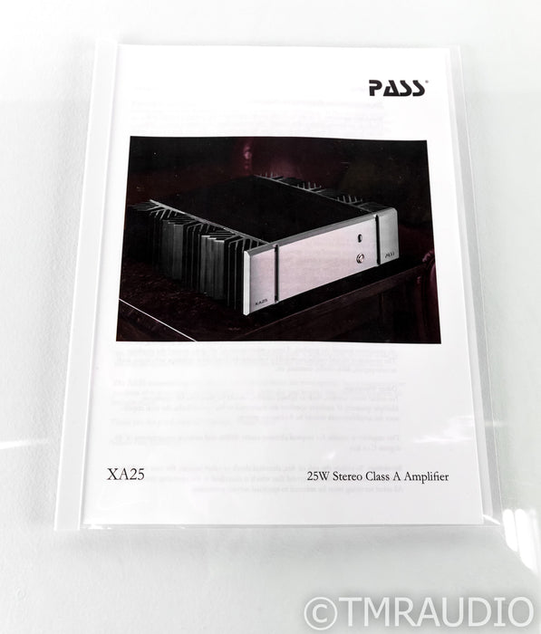 Pass Labs XA25 Stereo Power Amplifier; XA-25