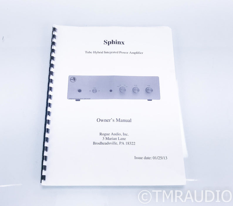 Rogue Audio Sphinx V1 Stereo Tube Hybrid Integrated Amplifier
