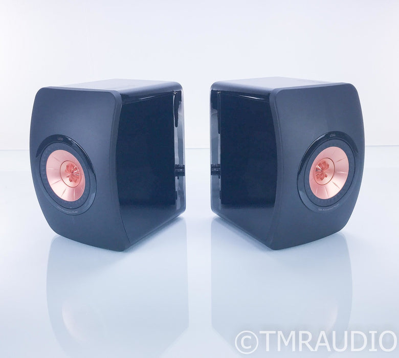 KEF LS50 50th Anniversary Bookshelf Speakers; LS-50; Gloss Black Pair