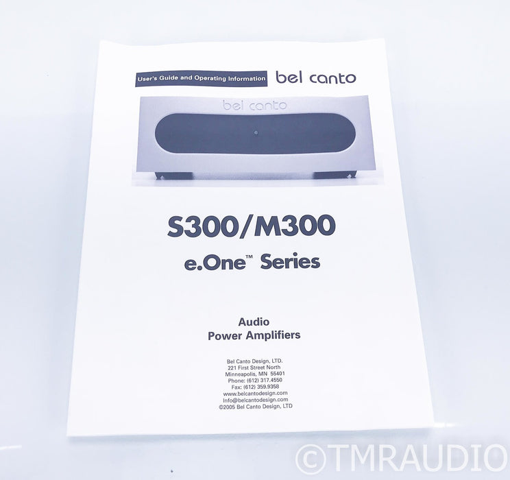 Bel Canto e.One M300 Mono Power Amplifier