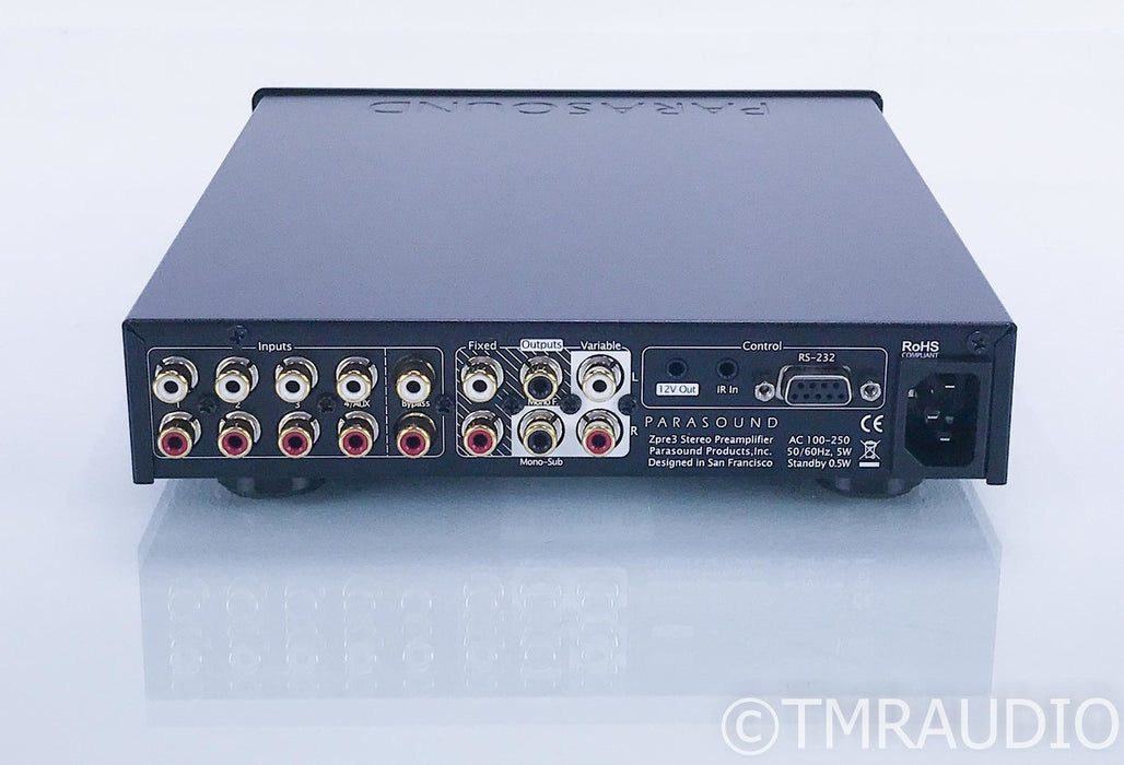 Parasound Zpre3 Stereo Preamplifier; Remote