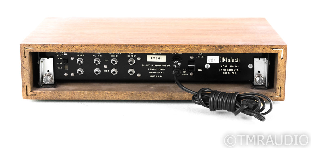 McIntosh MQ-101 Environmental Equalizer; Walnut Cabinet; MQ101