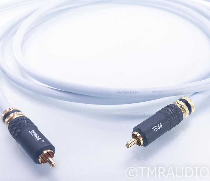 Supra EFF-I RCA Cables; 1.5m Pair Interconnects; Supra PPSL Terminations