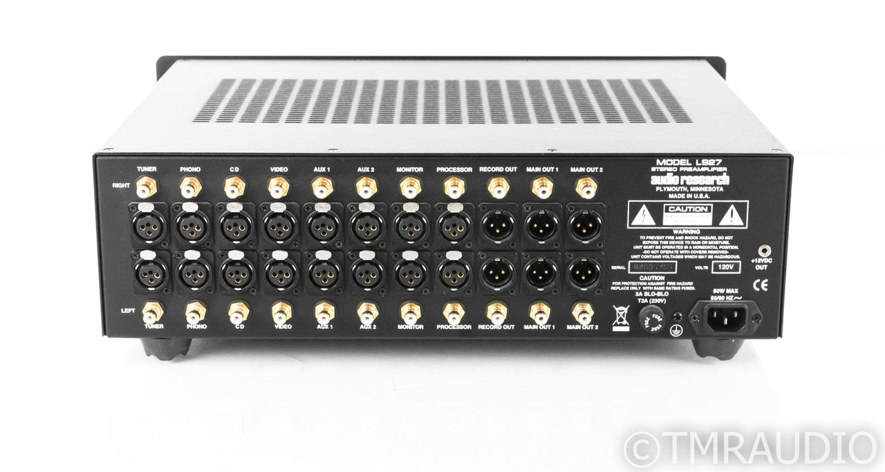 Audio Research LS27 Stereo Tube Preamplifier; LS-27; Remote