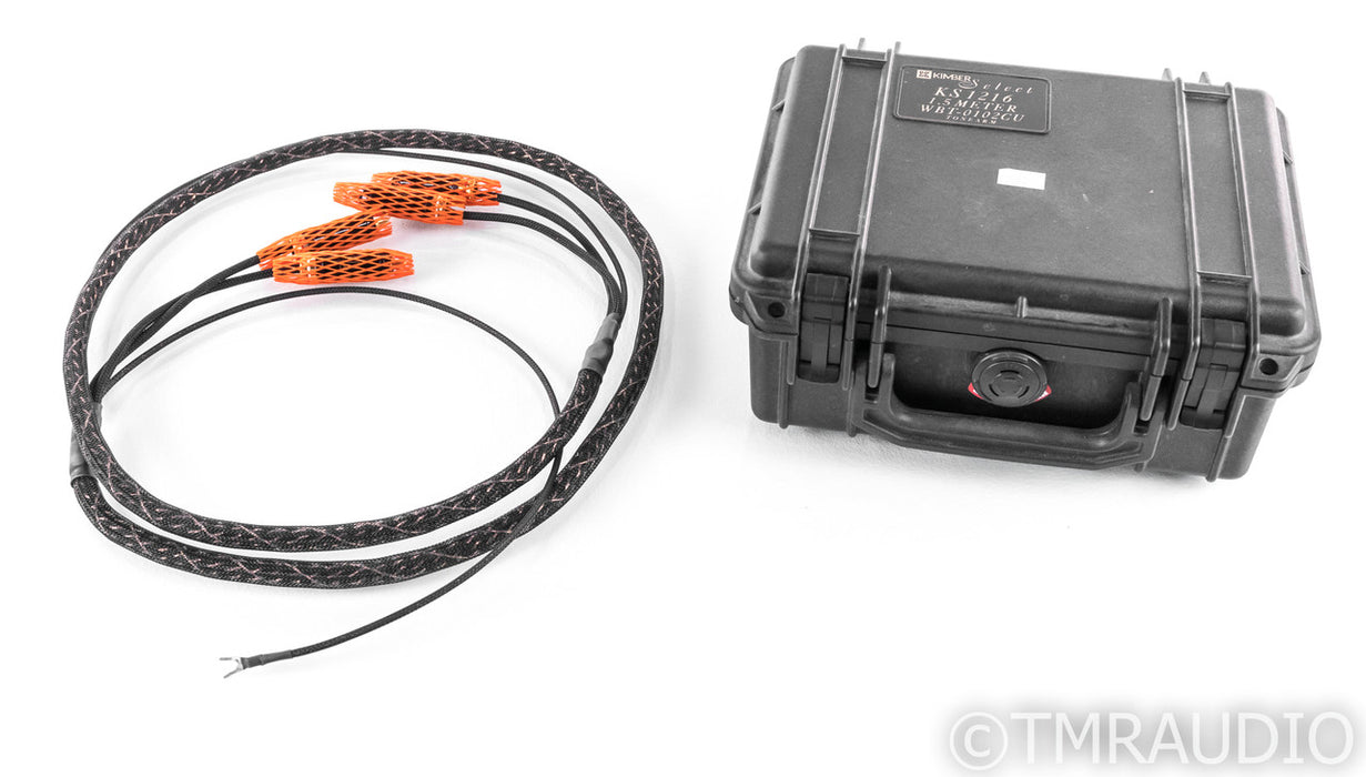 Kimber Kable KS-1216 RCA Phono Cables; 1.5m Pair Interconnects; WBT-0102CU