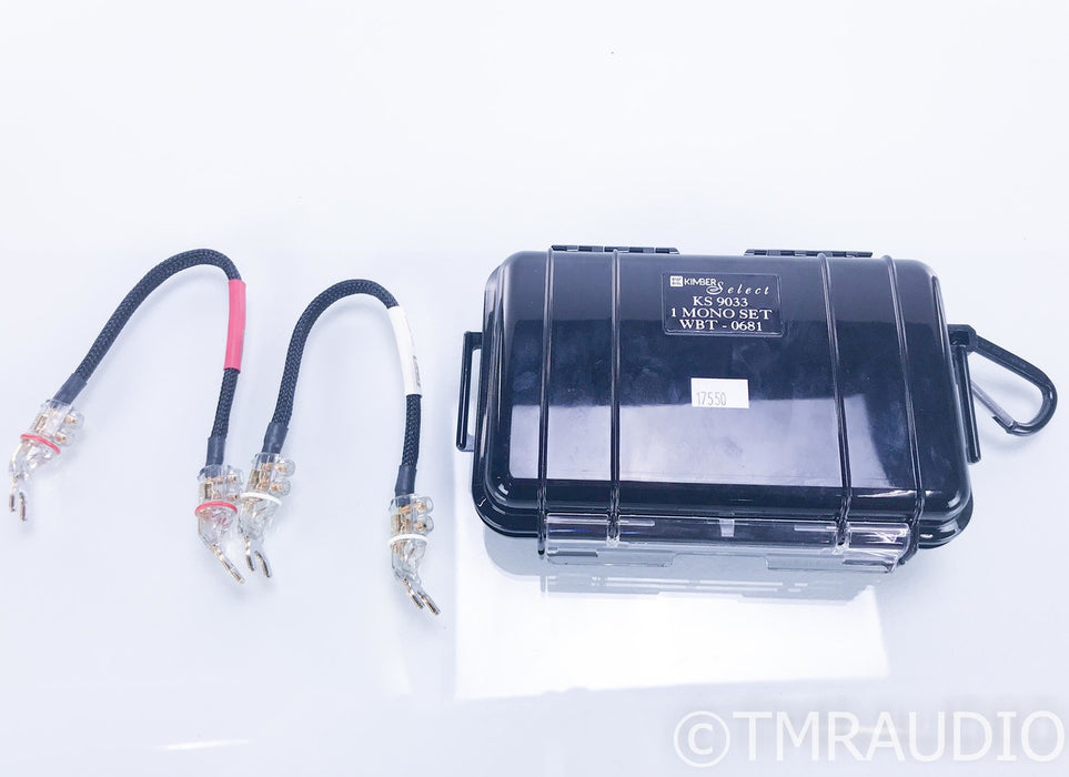 Kimber Kable Select KS 9033 Jumper Cables; Mono Pair; WBT-0681 Terminations