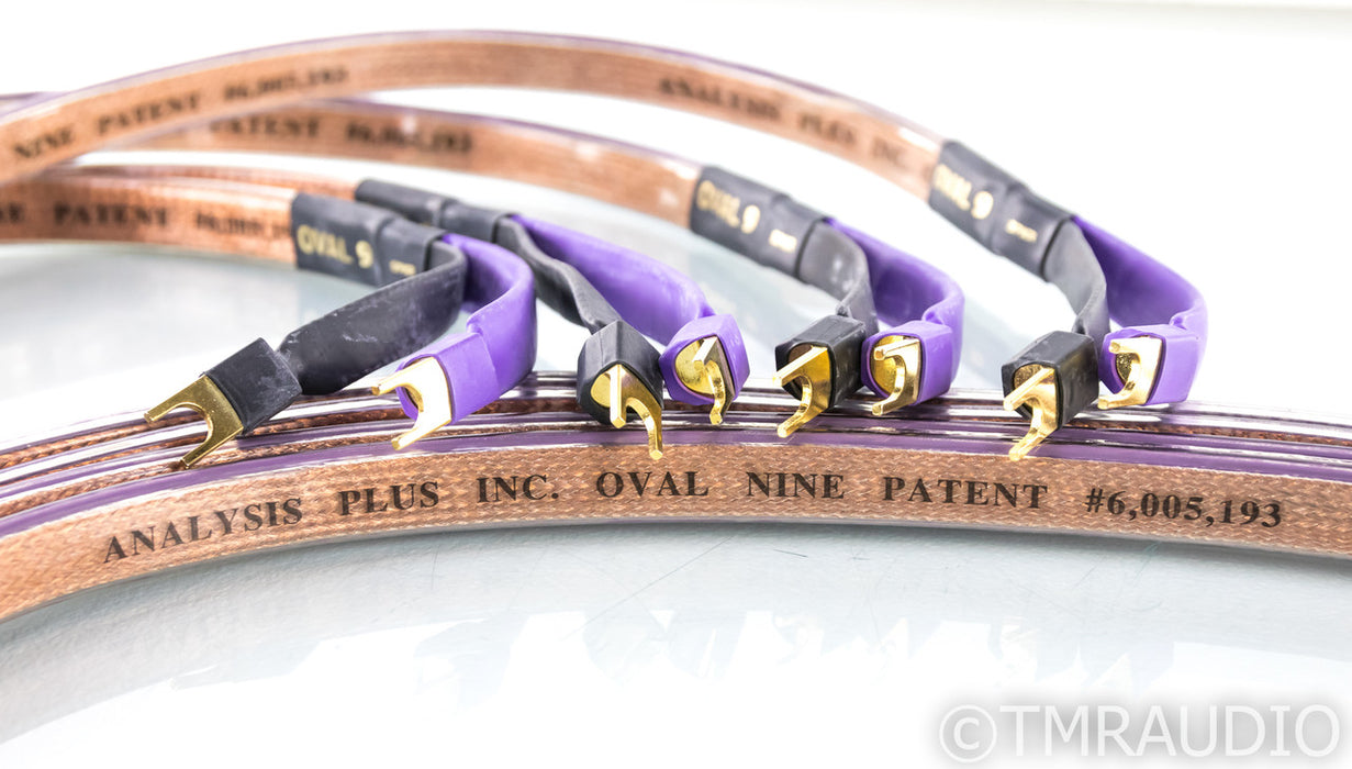 Analysis Plus Oval 9 Biwire Speaker Cables; 8ft Pair
