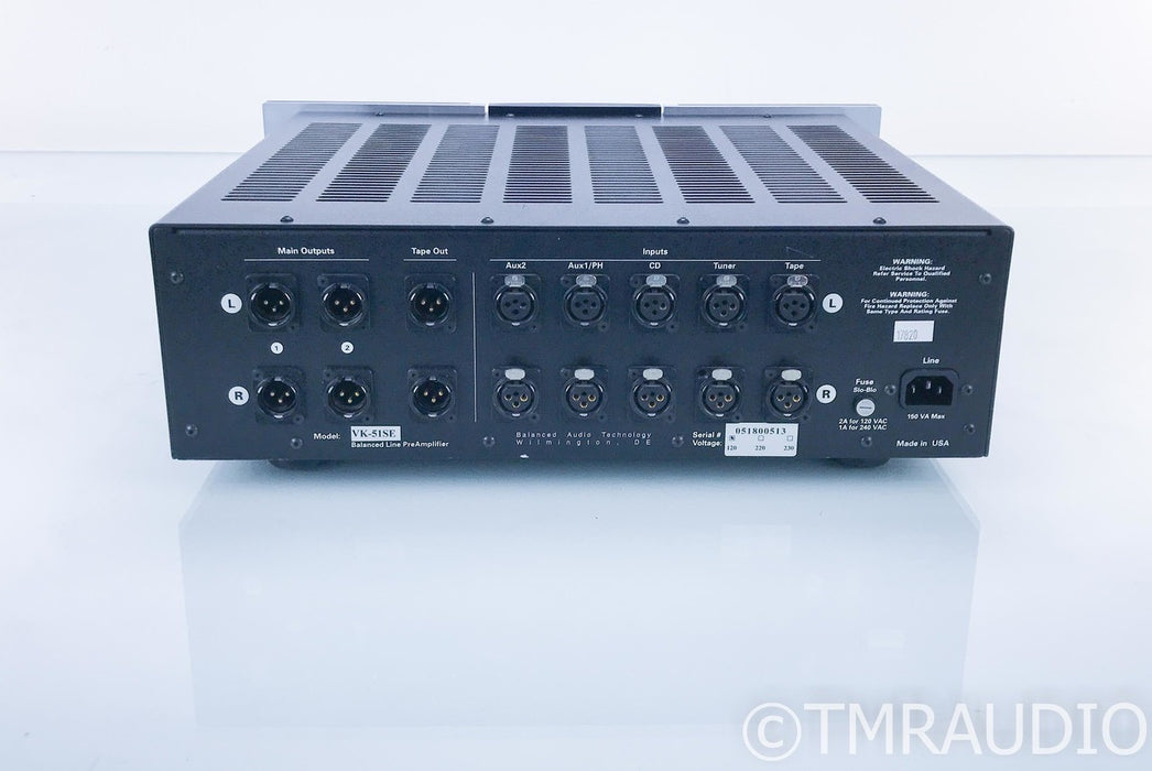 BAT VK-51SE Stereo Balanced Tube Preamplifier; VK51SE; Balanced Audio Technology