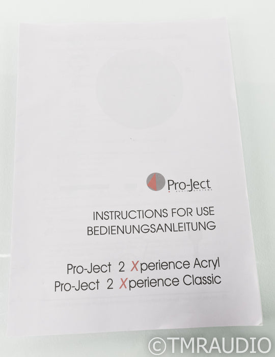 Pro-Ject 2-Xperience Classic Turntable; Olive; Blue Point No. 2 Cartridge (Low Hours)