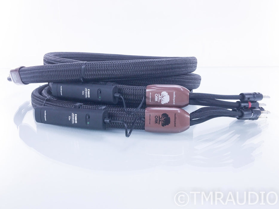 Audioquest Oak Bi-wire Speaker Cables; 8ft Pair