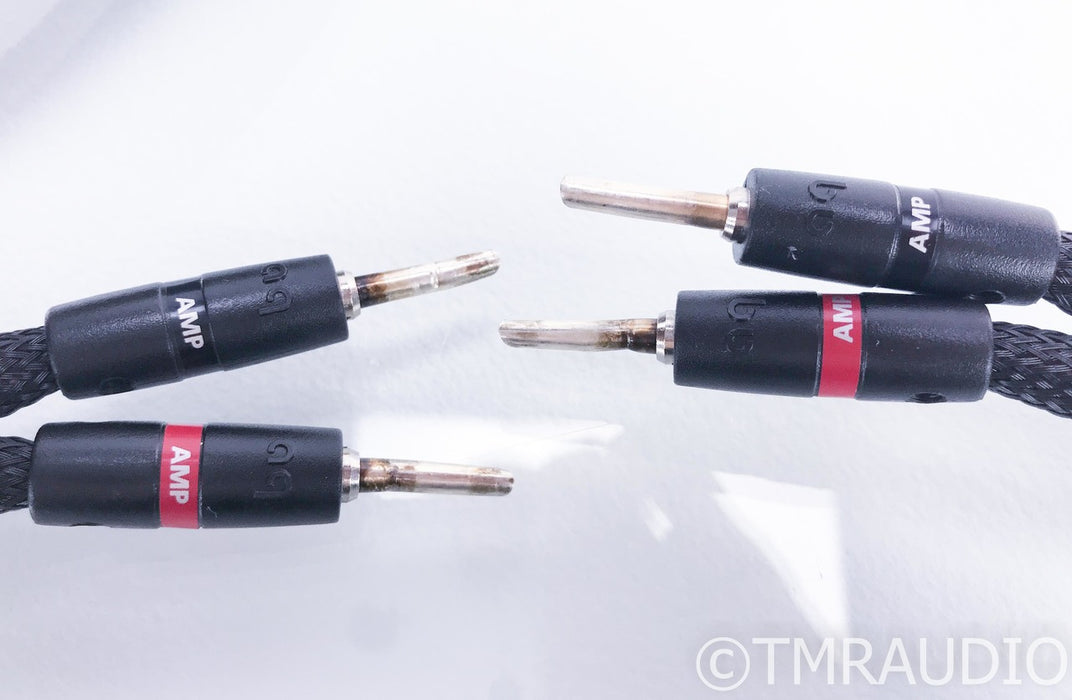 Audioquest Oak Bi-wire Speaker Cables; 8ft Pair