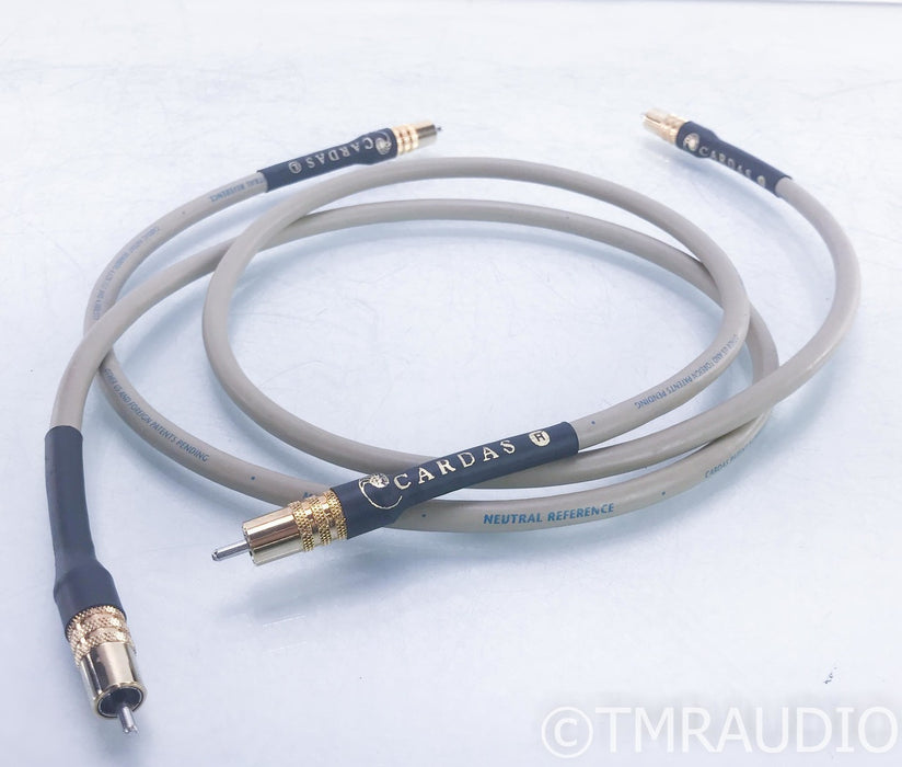 Cardas Neutral Reference RCA Cables; 1m Pair Interconnects