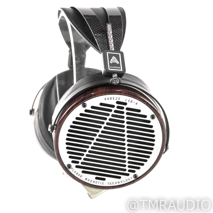 Audeze LCD-4 Open Back Planar Magnetic Headphones; Cocobolo; Upgraded Cables