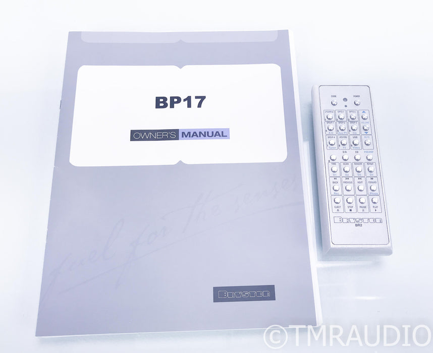 Bryston BP-17 Stereo Preamplifier; BP17; Remote (Low Hours)