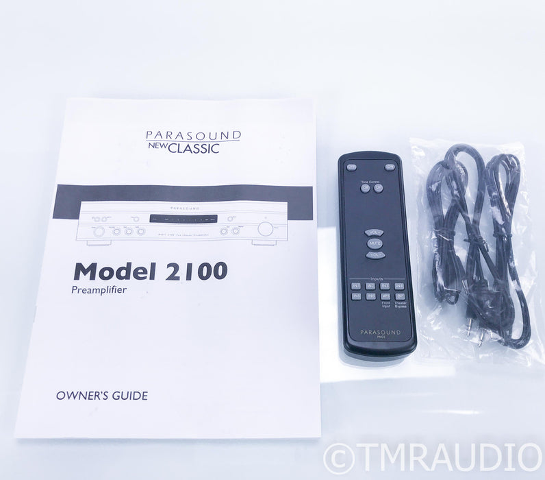 Parasound Model 2100 Stereo Preamplifier; Remote; MM/MC Phono