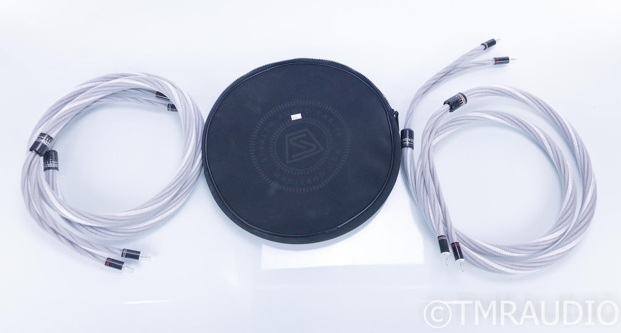 Stealth Audio Reverie Speaker Cables; 2.5m Pair; Silver Banana Terminations