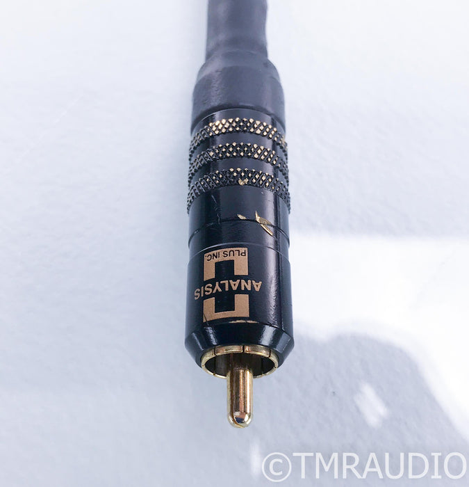 Analysis Plus Solo Crystal Oval RCA Cables; 1m Pair Interconnects