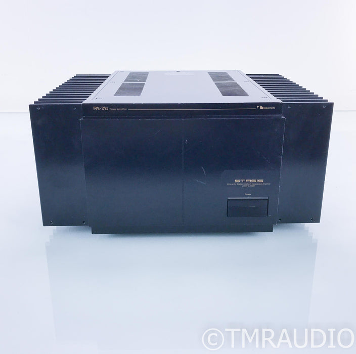 Nakamichi PA-7a ii Vintage Stereo Power Amplifier; Nelson Pass Designed "STASIS"