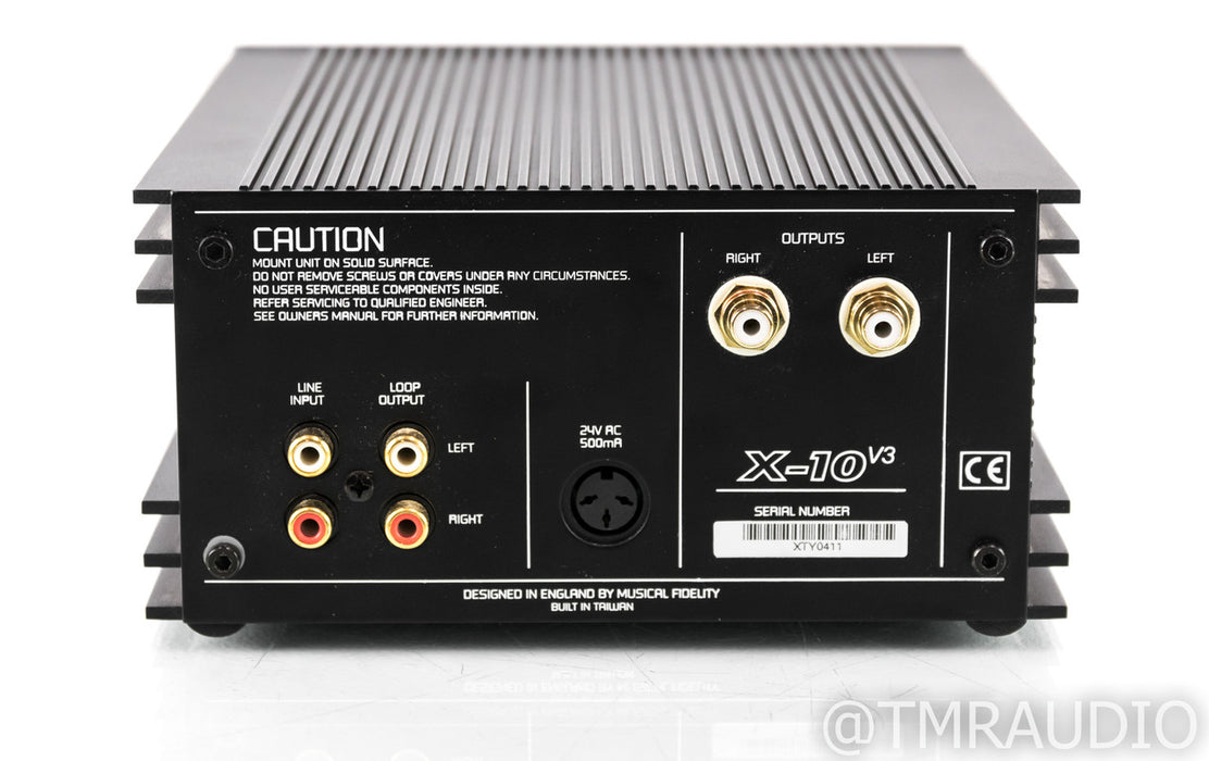 Musical Fidelity X-10V3 Stereo Tube Buffer; X10 V3