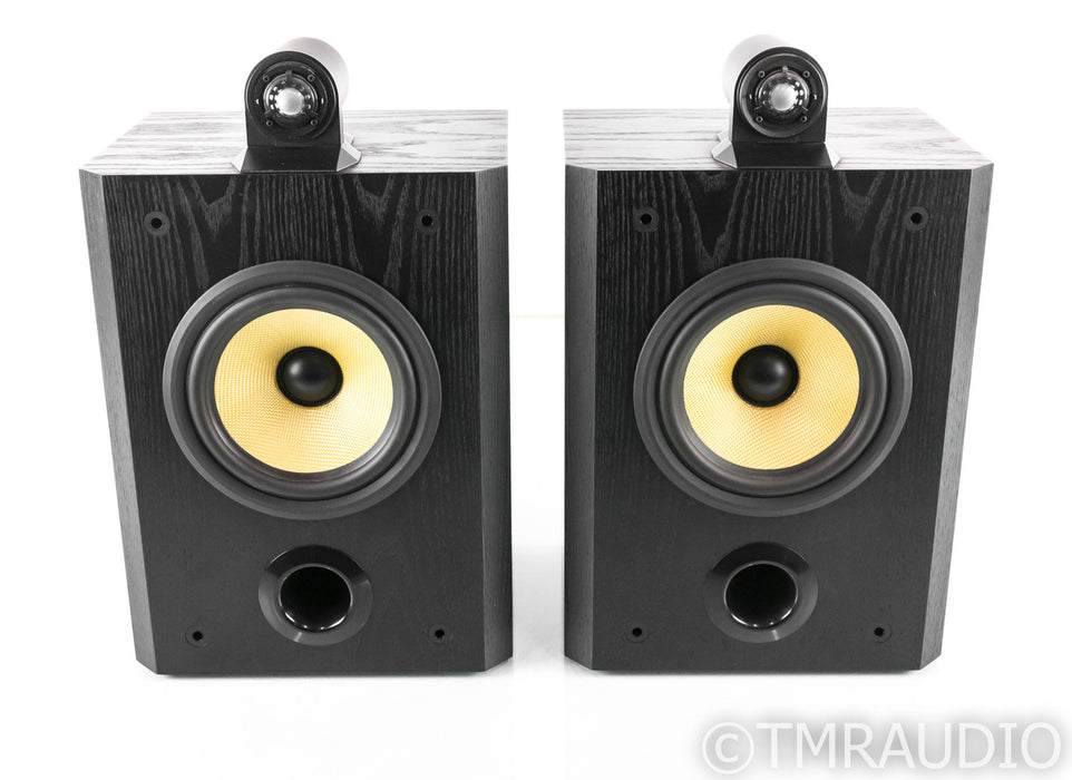 B&W Matrix 805 Bookshelf Speakers; Black Ash Pair