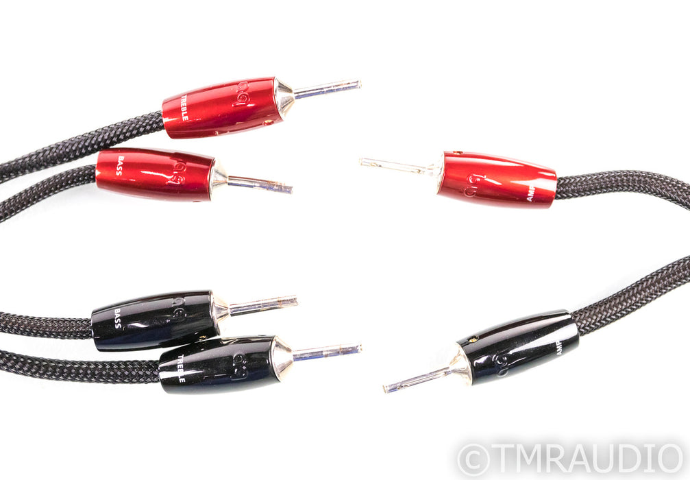 AudioQuest Castle Rock Bi-Wire Speaker Cables; 15ft Pair