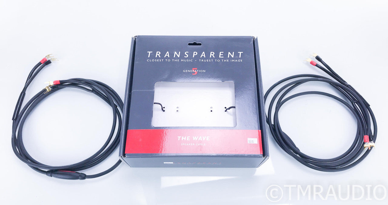 Transparent Audio The Wave Speaker Cables; 10ft Pair; Gen 5
