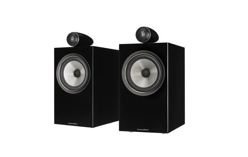 B&W 705 S2 Bookshelf Speakers; Gloss Black Pair (New)