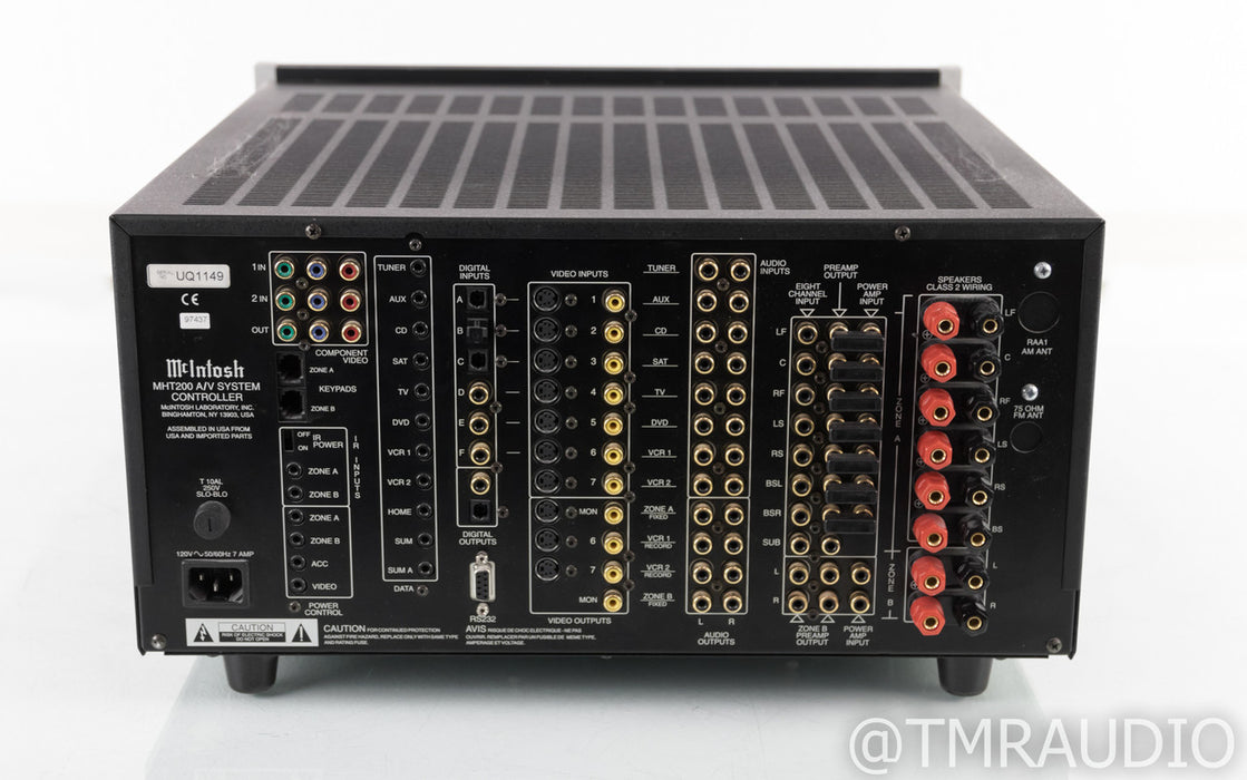 McIntosh MHT200 7.1 Channel Home Theater Receiver; MHT-200; Remote