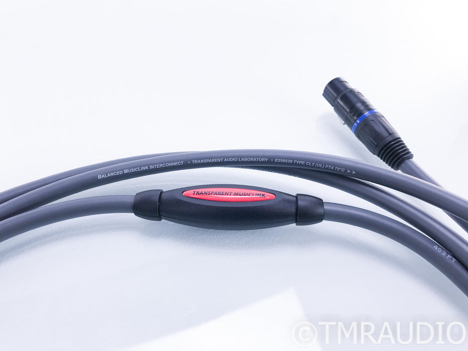 Transparent Balanced MusicLink XLR Cables; 1.5m Pair Interconnects
