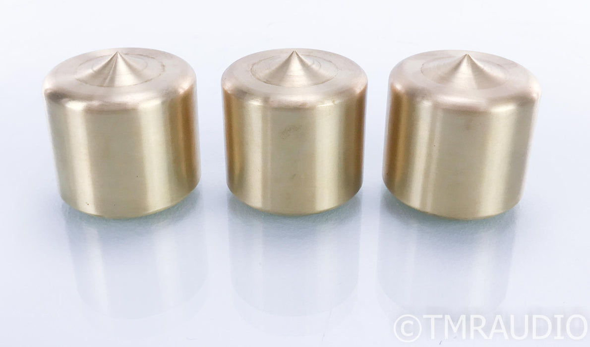 Mapleshade Micropoint Heavyfoot Brass Isolation Feet; Set of 3