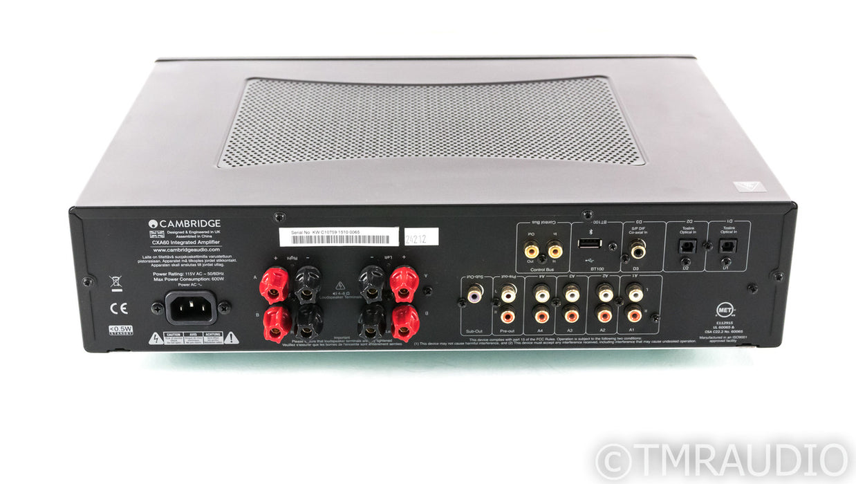 Cambridge Audio CXA60 Stereo Integrated Amplifier; CX-A60; Remote