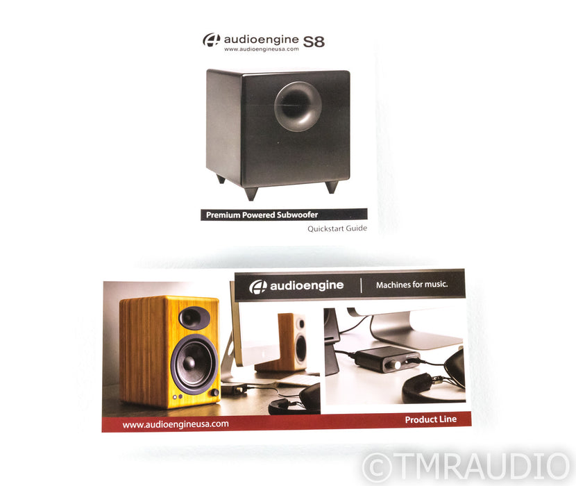 Audioengine S8 8" Powered Subwoofer; S-8
